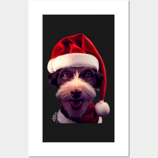 Christmas Funny dog Posters and Art